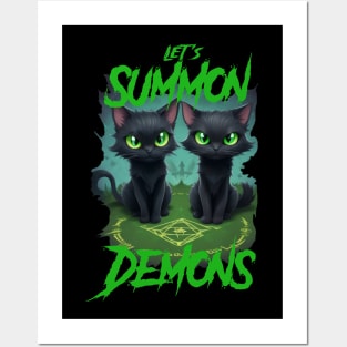 Let's Summon Demons - Evil Black Cats Edition 2 Posters and Art